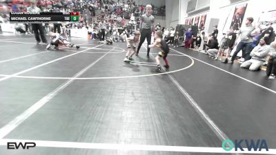 49 lbs Consolation - Logan Rosiere, Keystone Kids Wrestling Club vs Michael Cawthorne, Tiger Trained Wrestling