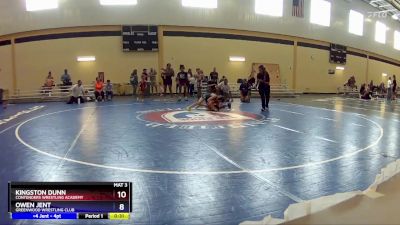 77 lbs 7th Place Match - Kingston Dunn, Contenders Wrestling Academy vs Owen Jent, Greenwood Wrestling Club