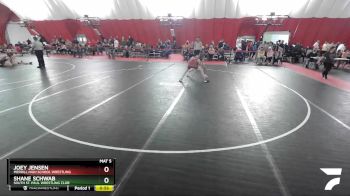 120 lbs Cons. Round 1 - Joey Jensen, Merrill High School Wrestling vs Shane Schwab, South St. Paul Wrestling Club