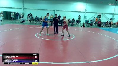 187 lbs Round 3 (8 Team) - Kemble Maule, Washington vs Adrian Fuchs, Minnesota Red