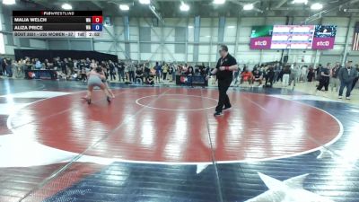 U20 Women - 57 lbs Cons. Round 3 - Malia Welch, WA vs Aliza Price, WA