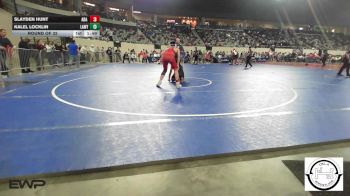 120 lbs Round Of 32 - Slayden Hunt, Ada Junior High vs Kalel Locklin, Lawton, MacArthur Ok