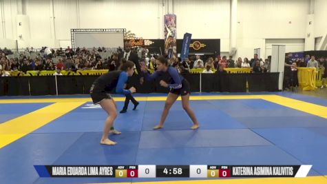 Maria Eduarda Lima Ayres vs Katerina Asimina Kalivitis 2024 World IBJJF Jiu-Jitsu No-Gi Championship