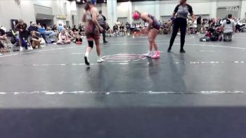 85 lbs Round 4 (10 Team) - Adriana Ragona, Backyard Brawlers Pink vs Anela Hogg, Missouri Outlaws