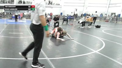 118 lbs Round Of 16 - Tim Gregory, Red Roots WC vs Evan Langlois, Empire WC (NH)