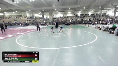 80 lbs Cons. Round 5 - Brody Goins, Blackman Wrestling Club vs Sam Sudduth, Wave Wrestling Club