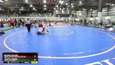 138 lbs Placement (4 Team) - Elijah Collins, NORTH CAROLINA WRESTLING FACTORY - RED vs Austin Green, BELIEVE TO ACHIEVE