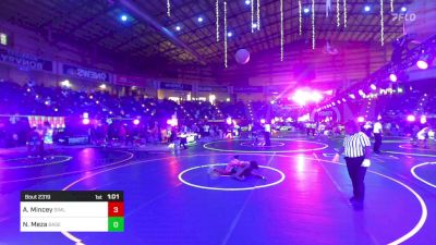 126 lbs Semifinal - Adrian Mincey, Simley-MN Elite vs Noah Meza, Basement Brawlers