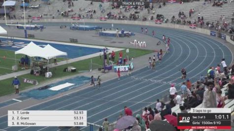 2026 AAU Junior Olympic Games - Youth Girls' 1500m, Finals 3 - Age 9