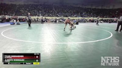 4A-113 lbs Quarterfinal - Tyler Misenheimer, Blanchard vs Alberto Rodriguez, Clinton