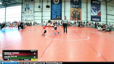 92 lbs Rd# 9- 2:15pm Saturday Final Pool - Kaleb Collae, PA Blue vs Benson Tanner, Nauman Red