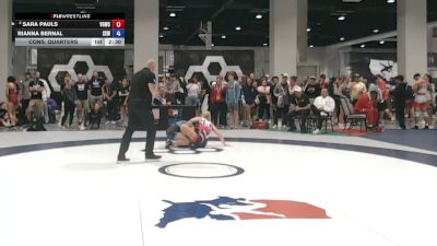 130 lbs Cons. Quarters - Sara Pauls, Venom Girls Wrestling Club vs Rianna Bernal, Surfside X Wrestling