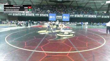Boys 3A 150 lbs Champ. Round 1 - Messiyah Mason, Lakes vs Cole Schumacher, Enumclaw