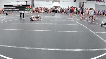 84 lbs Round 3 (8 Team) - Jax Wawrzynowicz, CTWHALE vs Declan Hunter, Frost Gang