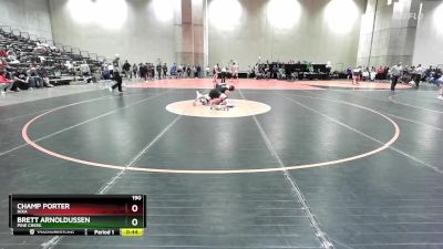 190 lbs Cons. Round 3 - Champ Porter, Nixa vs Brett Arnoldussen, Pine Creek