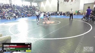 162 Girls Cons. Semi - Peyton Wells, Granite Hills vs Marina Morales, West Hills