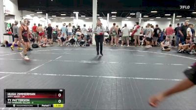 96 lbs Round 4 (6 Team) - Hugh Zimmerman, Dirty Jersey vs Ty Patterson, Mat Warriors Yellow