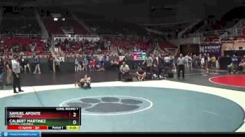 106 lbs Cons. Round 7 - Calbert Martinez, Central Cabarrus vs Samuel Aponte, Cape Fear