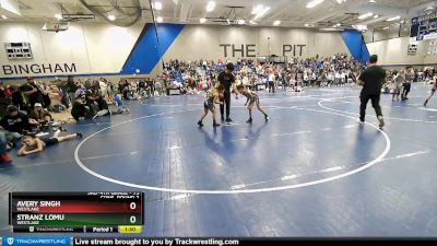 75 lbs Cons. Round 2 - Stranz Lomu, Westlake vs Avery Singh, Westlake