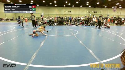 55 lbs Rr Rnd 2 - Dallas Bartlett, Roundtree 9U vs Kayde Legg, Tulsa Elite 9U