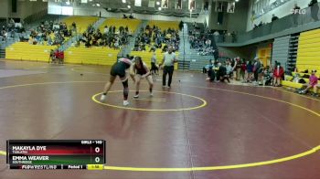 140 lbs Champ. Round 1 - Makayla Dye, Tualatin vs Emma Weaver, Southridge