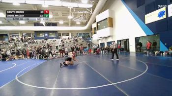 130 lbs Semifinal - Rowyn Moses, Bear River vs Chloe Maclay, American Leadership Academy - Gilbert North