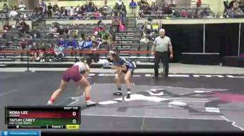 100 lbs Cons. Round 4 - Tatum Carey, Eau Claire North vs Nora Lee, Holmen