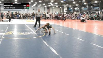 60 lbs Round 1 - 9:00am Saturday - Jagger Cowan, Select vs Amin Salem, Westshore D.S.