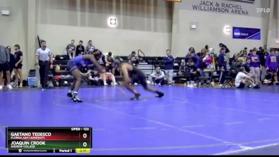 133 lbs Cons. Round 4 - Joaquin Crook, Andrew College vs Gaetano Tedesco, Florida A&M University