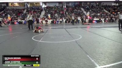 72 lbs Cons. Semi - Da`raun Brown, Maize vs Aiden Scheffer, SlyFox Wrestling Academy