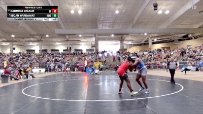 A 215 lbs Champ. Round 1 - Micah Hardaway, Red Bank High School vs Karmelo League, Pearl Cohn High School