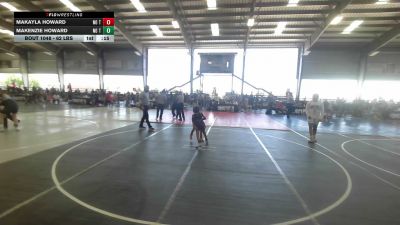 62 lbs 5th Place - Makayla Howard, No Team vs Makenzie Howard, No Team
