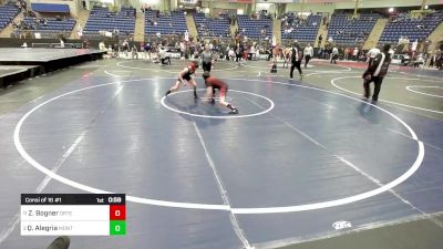 85 lbs Consi Of 16 #1 - Zane Bogner, Ortega Middle School vs Quintin Alegria, Montrose Elite