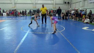 82 lbs Round 3 - Laylah Yoho, Valkyrie Girls WC vs Elizabeth Fetty, EP Rattlers