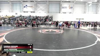 117-126 lbs Quarterfinal - Hannah Messare, BH-BL Youth Wrestling vs Avaya Weismore, Cazenovia Creatures Wrestling Club