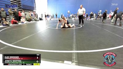 100 lbs Round 2 (4 Team) - Atreyu Whitten, OpenMats Wrestling Club vs Alec Brenner, Potentially Dangerous