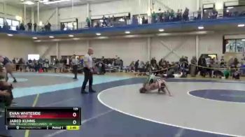 125 lbs Cons. Round 4 - Evan Whiteside, Thiel College vs Jared Kuhns, York College (Pennsylvania)