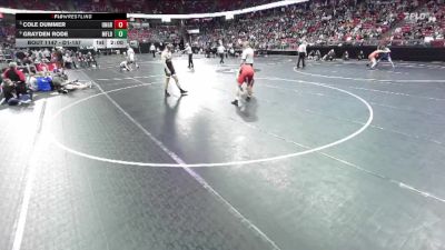 D1-157 lbs Quarterfinal - Cole Dummer, Union Grove vs Grayden Rode, Marshfield