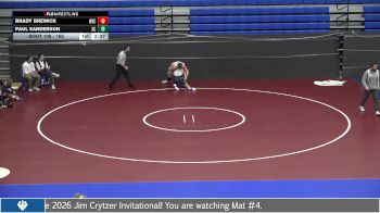 165 lbs Champ. Round 2 - Brady Brewick, Wisconsin Eu Claire vs Paul Sanderson, Elizabethtown College