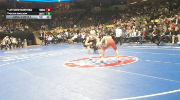 138 Class 4 lbs Cons. Round 3 - Gavin Shelton, Liberty vs Antonio Martinez, Fort Osage
