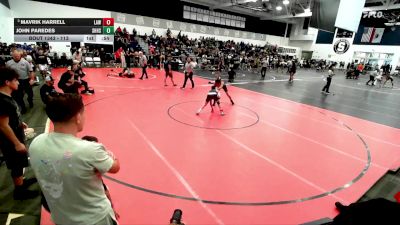 113 lbs Quarterfinal - Mavrik Harrell, LAWC vs John Paredes, South Hills High School