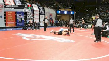285 Class 4 lbs 5th Place Match - Albert Reinberg, St. Louis University High vs Carter Atagi, Blue Springs