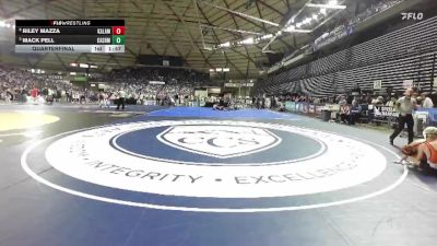 Boys 1A 126 lbs Quarterfinal - Mack Pell, Cashmere vs Riley Mazza, Kalama