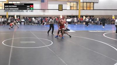 141Red lbs Rr Rnd 1 - Jake Zaltsman, Lock Haven vs Aldo Hernandez, Appalachian State