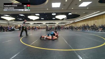 136 lbs Quarterfinal - Elizabeth Coates, Nomad Wrestling vs Sarai Cortez, Gilroy Hawks