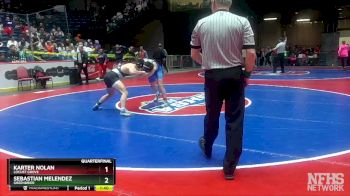 5A-150 lbs Quarterfinal - Sebastian Melendez, Greenbrier vs Karter Nolan, Locust Grove