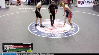 195 lbs Quarterfinal - Lukas Hines, Community Youth Center - Concord Campus Wrestling vs Dylan Teitgen, California