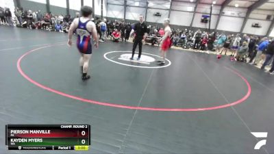 145 lbs Champ. Round 2 - Pierson Manville, PA vs Kayden Myers, WA