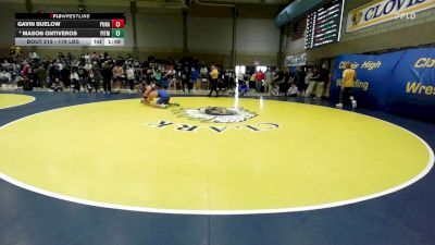 178 lbs Round Of 32 - Gavin Buelow, Punahou(HI) vs Mason Ontiveros, Pitman
