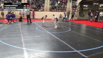 95_B lbs Consi Of 16 #1 - Zander Hartman, Boiling Springs vs Gavin Hopkins, Cochranton